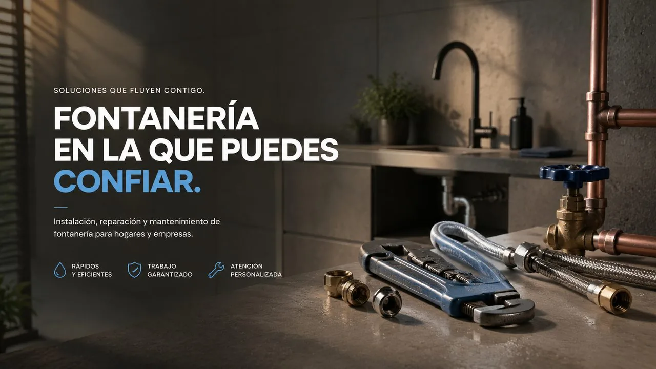 Ejemplo de web para una fontanería
